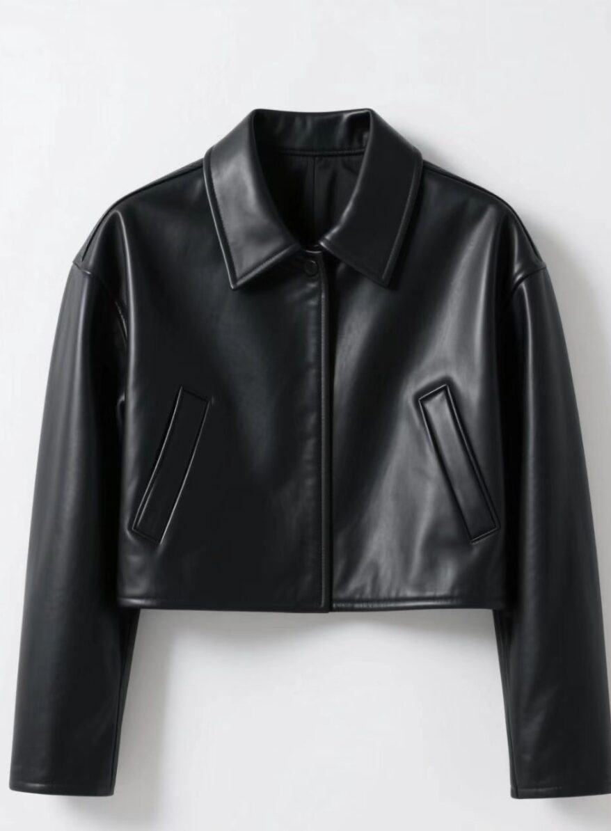 Black leather jacket