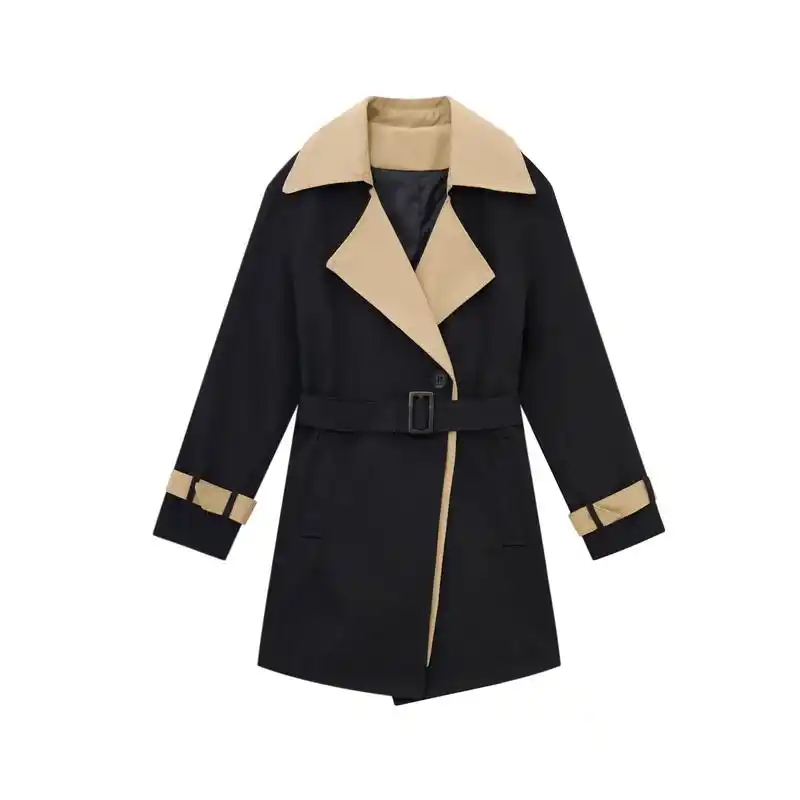 Color blocked coat